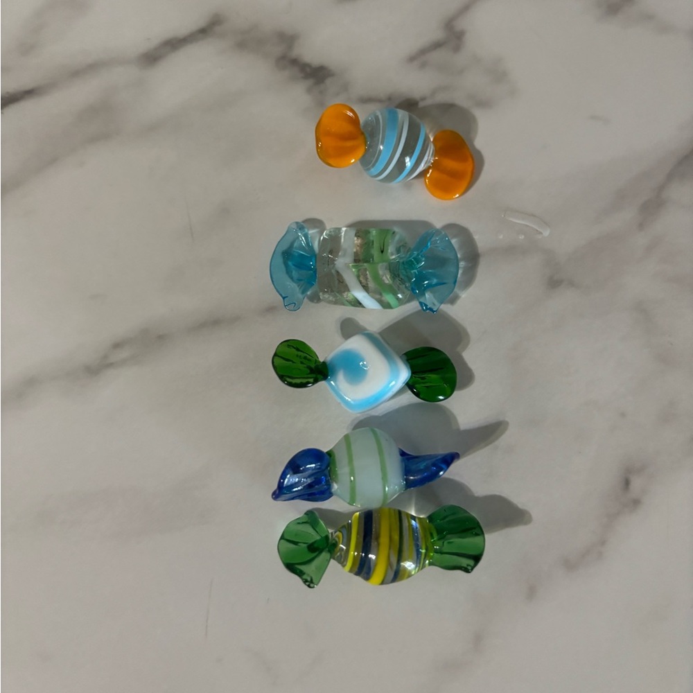 Mini glass candy lot